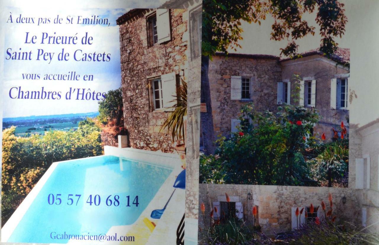 Le Prieure Saint-Pey-de-Castets Exterior foto